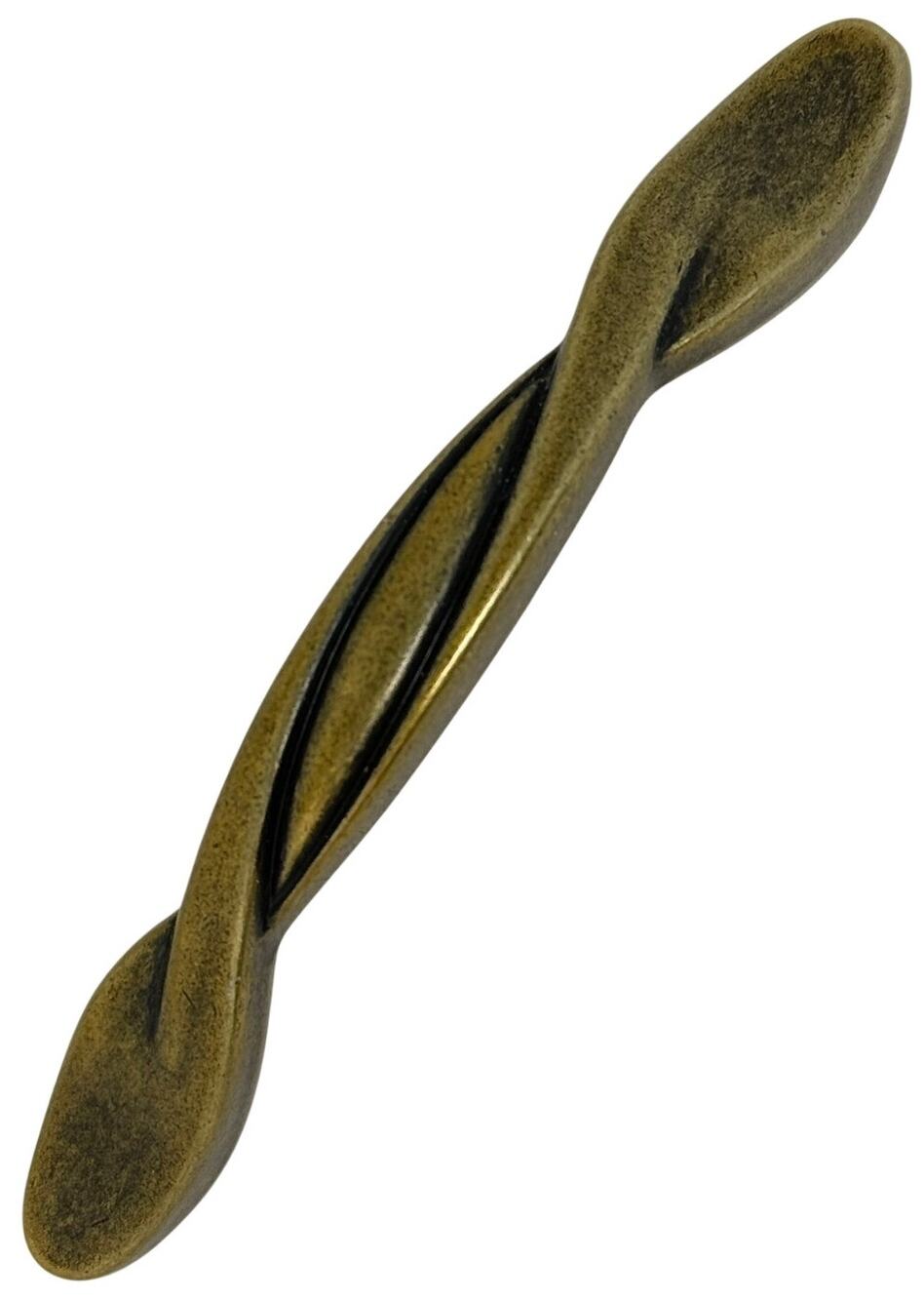 Set of 6 Antique Brass Cabinet Drawer Pull Handles 4.25" 3" Center